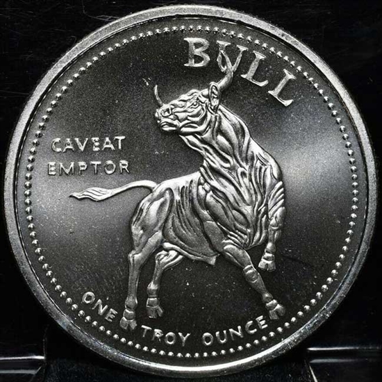 Bull Bear Silver Coin .999 Silver